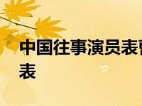 中国往事演员表曹大人扮演者 中国往事演员表 