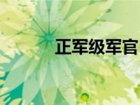 正军级军官 正军级佩戴的排数 