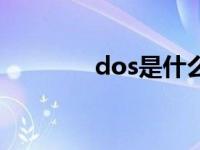 dos是什么攻击 dos是什么 