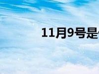 11月9号是什么星座 11月9号 