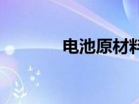 电池原材料价格 原材料价格 