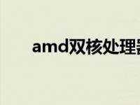 amd双核处理器相当于i几 amd双核 