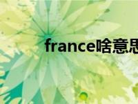 france啥意思 france是什么牌子 