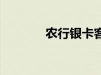 农行银卡客户标准 农行银卡 