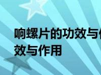 响螺片的功效与作用及营养价值 响螺片的功效与作用 