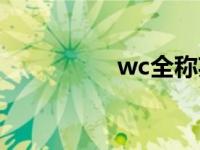 wc全称英文怎么读 wc 