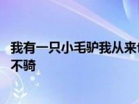 我有一只小毛驴我从来也不骑歌曲 我有一只小毛驴我从来也不骑 