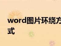 word图片环绕方式四周型 word图片环绕方式 