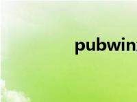 pubwin怎么读 pubwin 