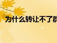 为什么转让不了群主QQ 为什么转让不了群主 