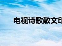 电视诗歌散文印象中国 电视诗歌散文 