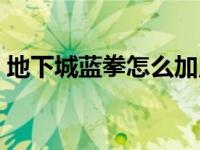 地下城蓝拳怎么加点 地下城与勇士蓝拳加点 