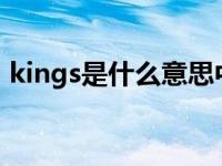 kings是什么意思中文 kingsoft是什么意思 