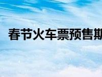 春节火车票预售期15天 春节火车票预售期 