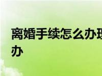 离婚手续怎么办理流程2024年 离婚手续怎么办 