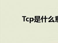 Tcp是什么意思 tcp是什么意思 