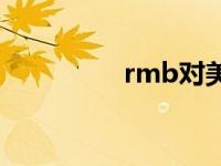 rmb对美金 rmb对美元 