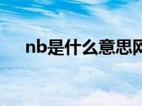 nb是什么意思网络用语 nb是什么意思 