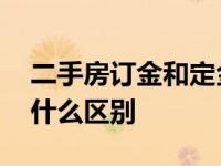 二手房订金和定金有什么区别 订金和定金有什么区别 