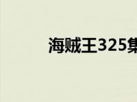 海贼王325集艾斯 海贼王325集 