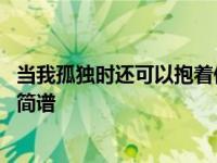 当我孤独时还可以抱着你原唱 当我孤独的时候还可以抱着你简谱 