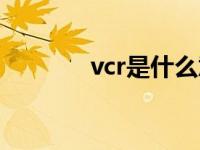 vcr是什么意思网络用语 vcr 