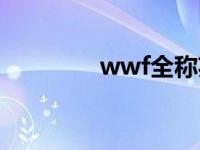 wwf全称英文怎么说 wwf 