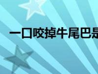 一口咬掉牛尾巴是什么字 一口咬掉牛尾巴 