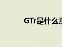 GTr是什么意思 gtr是什么意思 