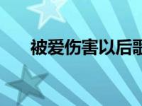 被爱伤害以后歌曲 被爱伤害以后歌词 