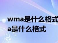 wma是什么格式的文件格式用什么播放 wma是什么格式 