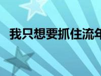 我只想要抓住流年好好的说再见 我只想要 