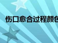 伤口愈合过程颜色变淡 伤口愈合过程颜色 