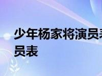 少年杨家将演员表介绍刘诗诗 少年杨家将演员表 