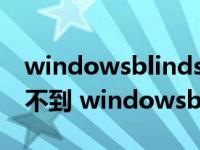 windowsblinds安装后在程序应用列表中找不到 windowsblinds 