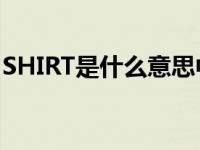 SHIRT是什么意思中文 shirt是什么意思中文 