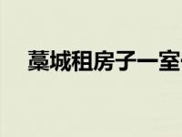 藁城租房子一室一厅家具齐全 藁城租房 