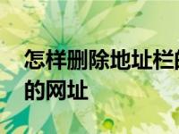 怎样删除地址栏的历史记录 如何删除地址栏的网址 