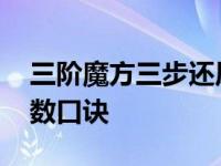 三阶魔方三步还原法第六步 三阶魔方还原步数口诀 