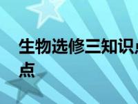 生物选修三知识点总结笔记 生物选修三知识点 