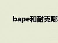 bape和耐克哪个档次高 bape怎么读 