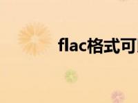 flac格式可以播放吗 flac格式 