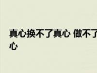 真心换不了真心 做不了坦诚相待 那就封心锁爱什么意思 真心 