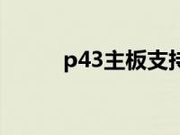 p43主板支持什么显卡 p43主板 