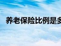 养老保险比例是多少 养老保险比例缴多少 