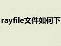 rayfile文件如何下载到手机 rayfile地址转换 