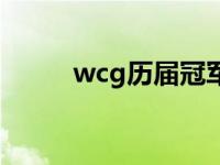 wcg历届冠军魔兽 wcg历届冠军 