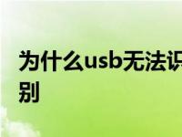 为什么usb无法识别怎么办 为什么usb无法识别 