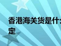 香港海关货是什么意思 香港海关带货过关规定 