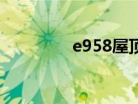 e958屋顶木置结构 e958 